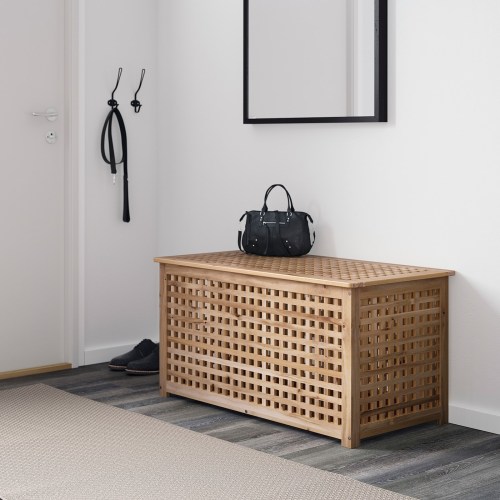 IKEA HOL Storage table 98x50cm Acacia IKEA NZ Urban Sales